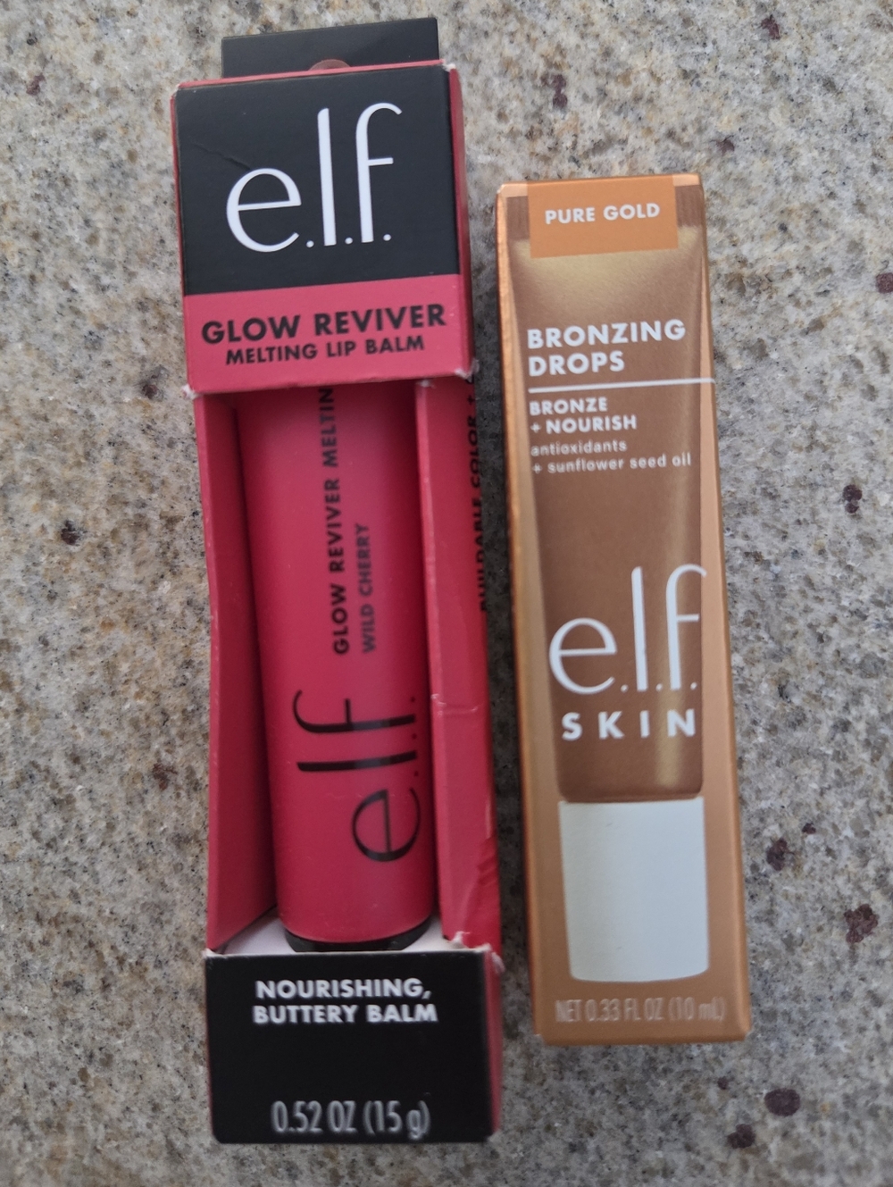 e.l.f. Glow Reviver Lip Balm + Bronzing Drops Bundle